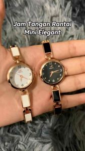 FLASH SALE !!! MIRETE ORIGINAL Jam Tangan Rantai Keramik Wanita Bulat Analog Bahan Stainless Steel Multi Warna Berkualitas Waterproof Watches Fashion Terbaru dan Termurah Quartz JamtanganPKu Hitam Silver A57