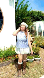 เดรสสีฟ้า ดีไซน์ผ้าฉลุลายหัวใจทั้งตัว  สไตล์หวานน่ารัก  ซักง่าย สีไม่ตก  เนื้อผ้าคุณภาพดี