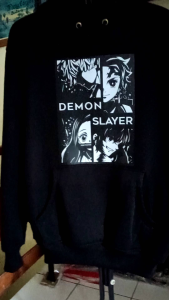 Sweater Hoodie Anime Kimetsu No Yaiba Fleece Pria Wanita M-XXL