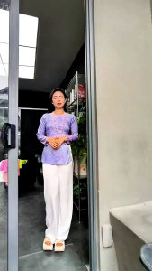 Áo Bà Ba Gấm Tay Dài Truyền Thống 40kg _ 60kg • Áo bà ba hiện đại múa hát