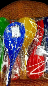 vania souvenir.souvenir centong nasi Pelangi  kemasan plastik isi 50 pcs murah bagus dan cantik