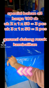 TERPAL KOLAM IKAN A3 200x 100x 50cm dan 300x 100x 50cm