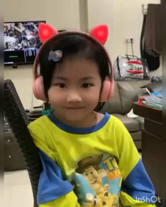 Promo Headphone Bluetooth motif Kucing LED warna warni Headset lampu