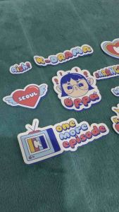 K-pop Stickers set of 9pcs. Waterproof Glitter finish premium sticker