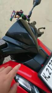 VISOR HONDA VARIO 110 & 125 TECHNO OLD WINDSHIELD VARIO 125 VARIASI HITAM FREE DOUBLE TAPE