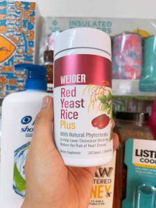 Viên uống Weider Red Yeast Rice Plus 1200mg hộp 240 viên Mỹ.