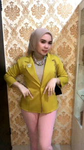 BLAZER KERAH SCUBA PREMIUM / BLAZER WANITA KOREA / BLAZER TERBARU