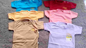 Baju Oblong Kancing Anak Balita Bayi Baru Lahir Isi 3 & 6 Pcs Warna