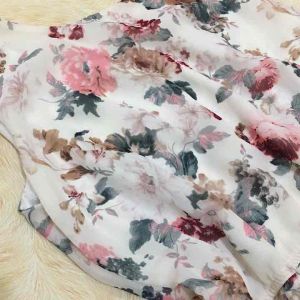 ซื้อมาไม่ได้ใส่ เดรสลายดอกไม้สวยมาก ฟรีไซส์ เอวสม็อคยืดถึง 34 เดรสดอกไม้ ชุดเดรสยาว ชุดเดรสผู้หญิง