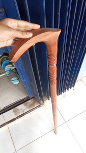 Tongkat Jalan Kayu Nogosari Nagasari Motif Pipih Spesial D02