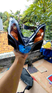 Sen Sen Depan Mio GT Custom Blue Black Oren