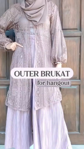 Jasmin Long Outer Cardigan Lace/ busana pantai