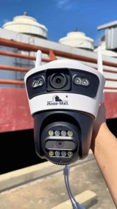 Home-Mall FHD 8MP Dual-Lens Security Camera IP66 Waterproof Two-Way Audio Siren Alarm CCTV