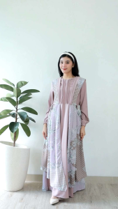 NADEA MAXI DRESS || LD 108 PB 137 || DRESS MOTIF BUNGA || DRESS BUSUI || BACA DESKRIPSI DULU YA