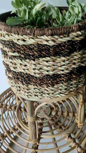 rattan Single planter size 12x9x9inches #3
