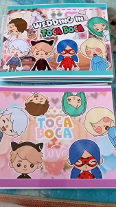 Toca boca paperdoll WEDDING Quiet Book (laminated photo paper ready to play no need to cut)