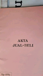Blanko akta jual beli akta ajb tahun 1984 1985 1986 1987 1988 1989