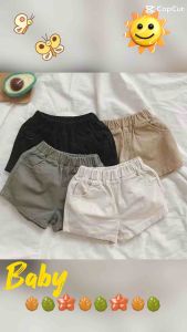 Quần sooc kaki bé trai bé gái quần kaki đùi phong cách hàn quốc siêu xinh cho bé 7-17kg