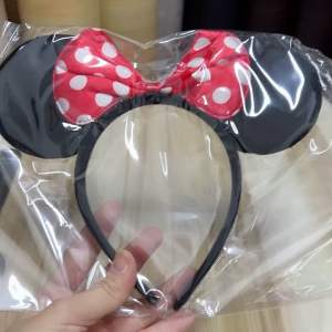 [SG Ready Stock]🚚Fast Shipping Minnie Mickey Ears Headband Polka Dot Bow Hairband Cartoon Mouse Costume Accessory Party Adult Kids SG Seller