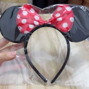 [SG]Classic Disney Charm Mickey and Minnie Mouse Ears Fun & Whimsy - Black with Red Polka Dot Bow Headband for Pretend Play and Costumes
