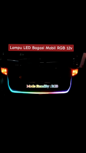 Lampu LED BAGASI mobil RGB 120cm 12v