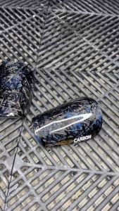 สนับแข้ง FEDUP carbon ขนาด 8*11cm. เล็กกระชับ รองพื้นโฟมกันกระแทก(ของพร้อมส่งในไทย)