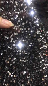 Vải kim sa lưới màu đen co giãn 4 chiều (khổ 1m6)may đầm váy dạ hội đầm sự kiện áo dài thời trang