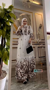 Gamis Set Hijab Ceruty Babydoll: Model Hijab Praktis & Nyaman