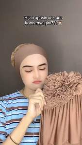 Hijab SegiEmpat Inner Turky Cepol 2 Layer Ceruty Baby Doll/SegiEmpat Instan Turki Cepol 120x120/Kerudung 2in1 Inner Turki Cepol/SegiEmpat Inner Turki Cepol