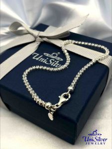 Unisilver 925 Sterling Silver Eternity Ladys Bracelet (BS281-021070)
