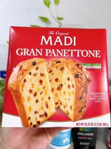 [ Mẫu Mới ] Bánh Bông Lan Madi Gran Panettone 1kg Của Ý - Date 07/2026