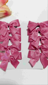 10pcs/pck 1.2cm Wide Mini-clip Ribbon Bow Korean-inspired Hair Accessories Bangs Clip in Assorted Colors Coquette Clips for Everyday Use