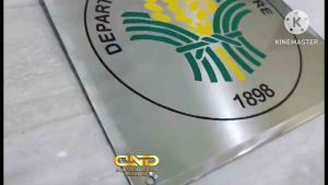 Metal Engrave Plate / Stainless Plate / 200mm x 200mm Hairline / Matte Finish