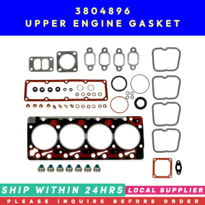 3804896 UPPER ENGINE GASKET 4089648 [LIMITED LOCAL STOCK INQUIRE 1ST! LOCAL SUPPLIER WARRANTY] FOR CUMMINS 4B ISB QSB COMPATIBLE: 3802016 3802216 3802240 3802361 3802015