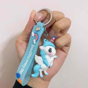 Móc khóa Kì Lân 1 Sừng dễ thương cute móc treo chìa khoá xe máy móc treo chìa khoá ô tô Hot Trend