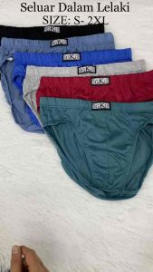 (3 Pcs) Underwear Men Seluar Dalam Lelaki Dewasa Spender Briefs Man Brief Innerwear