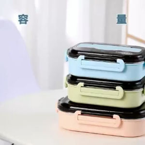 Kotak Makan Stainless 3 Sekat & Alat Makan Lengkap