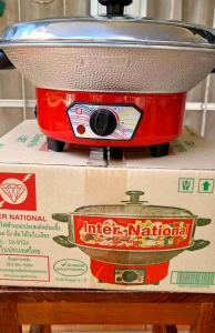 กระทะไฟฟ้า 12นิ้ว (ไม่มีซึ้ง) รุ่น OK-912 อินเตอร์เนชั่นเนลInternation