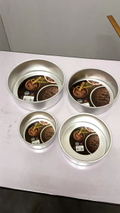 Loyang Kek/Loyang Aluminium Bulat/ 12 / 16 / 18 / 21CM Gendang Aluminium Deep Round Cake Tin Mould Non Loose Base