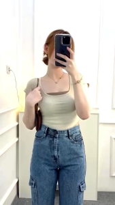 PROMO SPESIAL CELANA JEANS CARGO WANITA TERLARIS TERBARU KREN POOL KEKINIAN KOREAN STYLE LAGI VIRAL