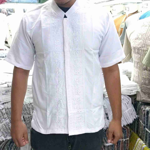 KOKO PRIA DEWASA BORDIR TIMBUL ADA KANTONG SAMPING KIRI KANAN BAHAN KATUN POPLIN PREMIUM UKURAN M.L.XL/BISAH BAYAR DI TEMPAT