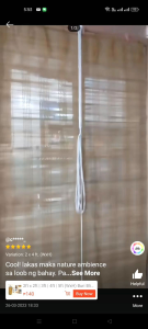 Bamboo roll-up blinds 4x8ft | Natural finish | Adjustable | Light filtering | Indoor use | Living room or bedroom setting