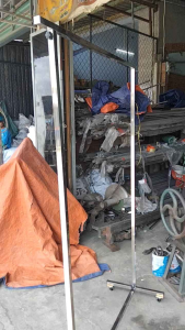 Sào đơn inox vuông 25*25 toàn bộ nguyên khung sào -Cao 1m5