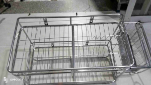 Kệ chén đa năng inox có rỗ đũa máng đạo để thớt máng nồi