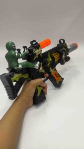 ปืนเด็ก ปืนของเล่น ปืนใส่ถ่าน มีเสียงมีไฟ รุ่นใหม่ เวลายิงจะมีควันไอน้ำออกมา ไม่อันตราย