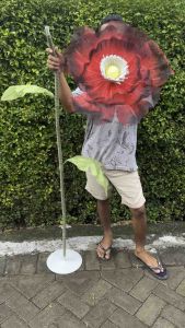 standing bunga giant flower motif bunga Peony Diameter Bunga 45cm dekorasi pelaminan / giant flower photogrgraphi / bunga hias