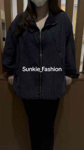 JAKET TURTLENECK JUMBO POLOS BAHAN SOFT DENIM PREMIUM (LEMBUT) DIJAMIN BAHAN BAGUS DAN JUMBO (KETERANGAN LD ADA DI FOTO)