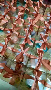 SMAZAGIFT (50 PIECES) Kraft Soap Door gift Goodies Bajet Murah Kahwin Akikah Birthday Transparent Box