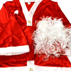 [Sét 5 Món] Quần Áo Ông Già Noel. Trang Phục Hóa Trang Ông Già Noel Cho Người Lớn Bằng Nhung