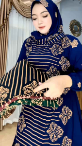 Gamis rayon batik set hijab#sethijab#batik#Cod